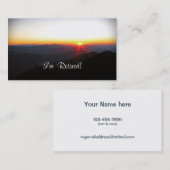 私は退職したです!  新しい接触情報のカスタムのテンプレート コーリングカード (正面/裏面)