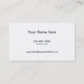 私は退職したです!  新しい接触情報のカスタムのテンプレート コーリングカード (裏面)