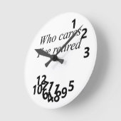 私は退職したない気に ラウンド壁時計 (傾斜)