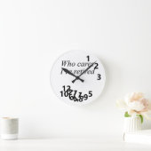 私は退職したない気に ラウンド壁時計 (ホーム)