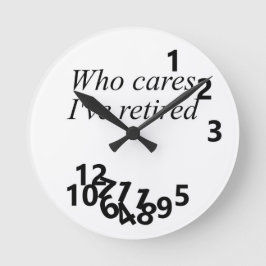私は退職したない気に ラウンド壁時計