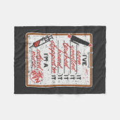 私は退職したナース フリースブランケット (正面(横))