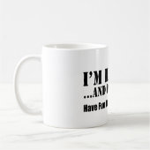 私は退職した仕事であなたは楽しい時を過さないためにであり、 コーヒーマグカップ (左)