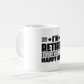 私は退職した毎時ハッピーアワー コーヒーマグカップ (正面左)