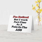 私は退職した カード (黄色い花)