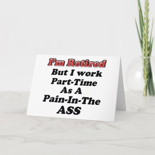 私は退職した カード (正面)