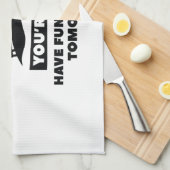 私は退職した キッチンタオル (四つ折り)