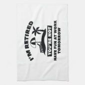 私は退職した キッチンタオル (縦)