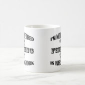 私は退職した コーヒーマグカップ (中央)