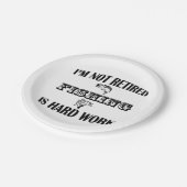 私は退職した ペーパープレート (アングル)