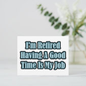 私は退職した ポストカード (スタンド正面)