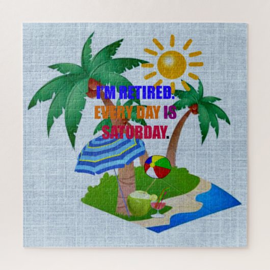 私は退職した.毎日が土曜日だ ジグソーパズル (縦)