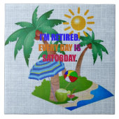 私は退職した.毎日は土曜日だ。カード タイル (正面)