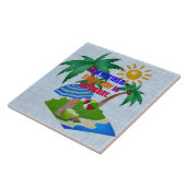 私は退職した.毎日は土曜日だ。カード タイル (側面)