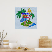 私は退職した.毎日は土曜日だ。 ポスター (キッチン)