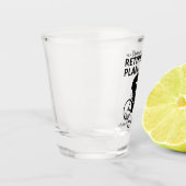 私は退職するサイクリングをする予定だ ショットグラス (左)