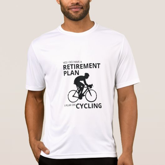 私は退職するサイクリングをする予定だ Tシャツ (正面)