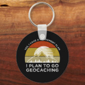 私は退職の計画を持っている キーホルダー (正面)