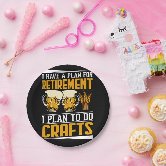 私は退職の計画を持って、私は工芸品をする予定だ ペーパープレート (パーティー)