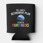 私は退職計画を持っている。私は岩を作る予絵を描定だ 缶クーラー (裏面)