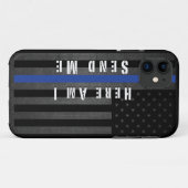 私は送ります私に薄いブルーライン場合をここにあります Case-Mate iPhoneケース (裏面(横))