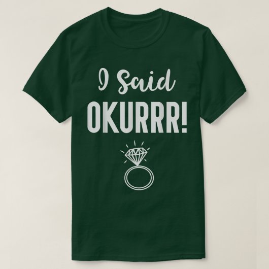 私は送り花嫁と言っおもしろいた Tシャツ (デザイン正面)