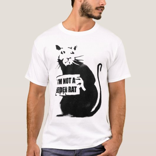 私は送り装置のラットではないです Tシャツ (正面)