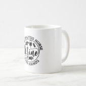 私は透析ナースの良い手の腎臓学のギフトである コーヒーマグカップ (正面右)