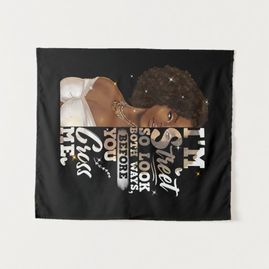 私は通りなので、あなたが私を横切る前に、両方を見る タペストリー (正面(横))