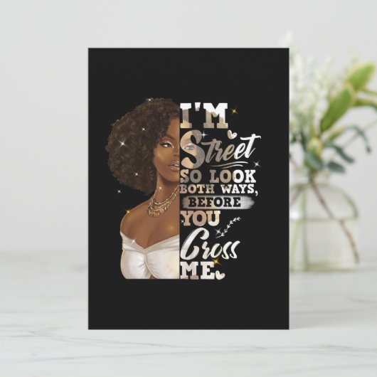 私は通りなので、あなたが私を横切る前に、両方を見る 招待状 (スタンド正面)