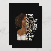 私は通りなので、あなたが私を横切る前に、両方を見る 招待状 (正面/裏面)