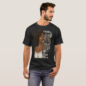 私は通りブラックガールエイプリル誕生日母の日 Tシャツ (正面フル)