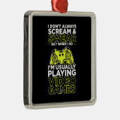 私は通常の遊ビデオゲームだ メタルオーナメント (右)