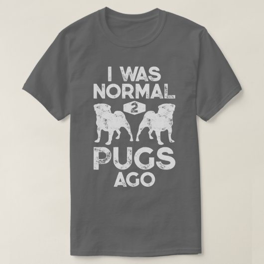 私は通常の2つ前の犬の苦痛ヴィンテージWだった男性へ Tシャツ (デザイン正面)