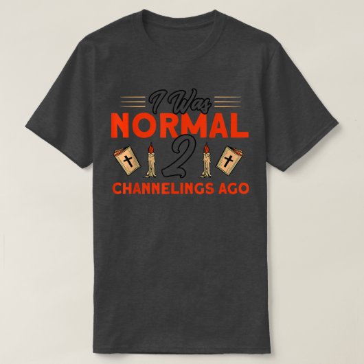 私は通常の2チャンネリングズアゴハウス幽霊のよく出る幽霊だった Tシャツ (デザイン正面)