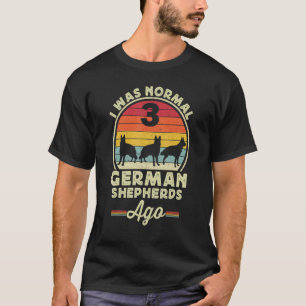 私は通常の3ドイツの羊飼い前男性レトロGSP D Tシャツ