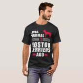 私は通常の3ボストンテリア前だった Tシャツ (正面フル)