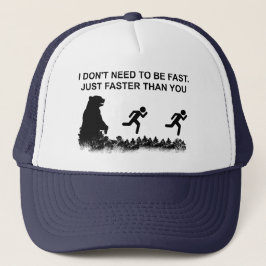 私は速くする必要はない（グリズリー） キャップ