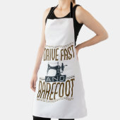 私は速く裸足のヴィンテージ裁縫機 エプロン (インサイチュ)