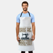 私は速く裸足のヴィンテージ裁縫機 エプロン (着用した状態)