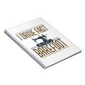 私は速く裸足のヴィンテージ裁縫機 ノートブック (右側)