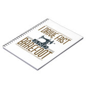 私は速く裸足のヴィンテージ裁縫機 ノートブック (左側)