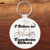 私は連信じ結自転車で行く キーホルダー (正面)