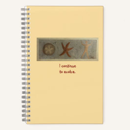 私は進化し続ける、砂ドルヒトデ ノートブック