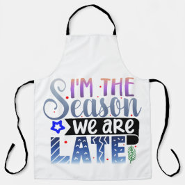 私は遅れている季節だ エプロン