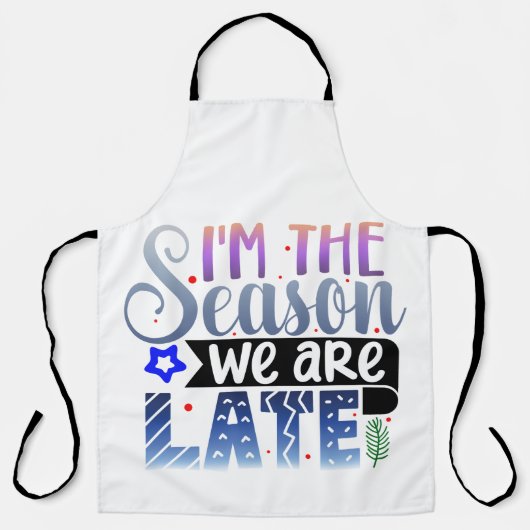私は遅れている季節だ エプロン (正面)