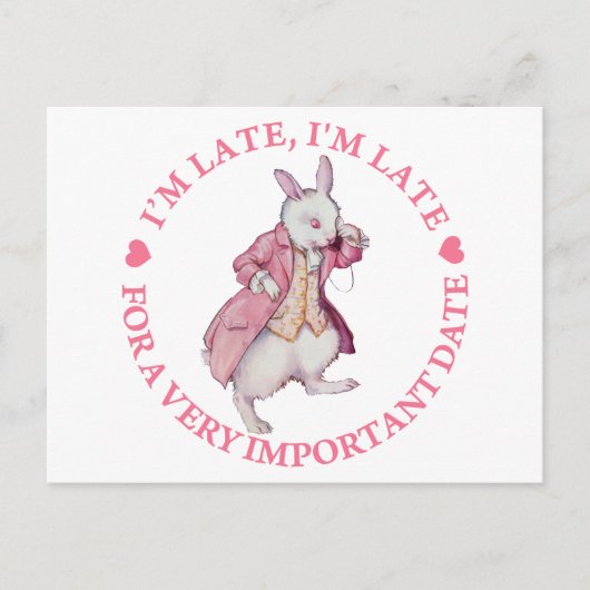 私は遅れている、私は非常に重要なデートのために遅れている! ポストカード (正面)