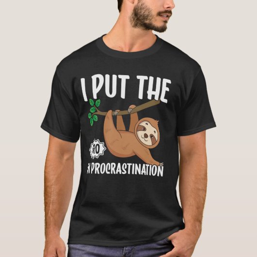 私は遅延にプロを置く Tシャツ (正面)