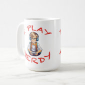 私は遊おたくゲーマー コーヒーマグカップ (正面左)