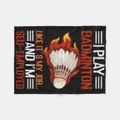 私は遊それが私の仕事で、私は自己雇用のファンである好き フリースブランケット (正面(横))